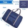 4PCS Foldable Travel Duffel Bag Tote Carry on Luggage Bag Spirit Airlines Personal item Sports Gym Bag Water Resistant Weekender Overnight Bags for Women and Men (Mix Colors) - Image 4