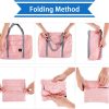 4PCS Foldable Travel Duffel Bag Tote Carry on Luggage Bag Spirit Airlines Personal item Sports Gym Bag Water Resistant Weekender Overnight Bags for Women and Men (Mix Colors) - Image 5