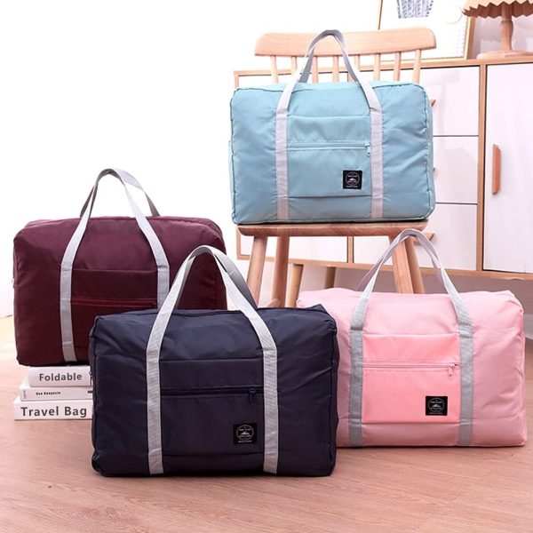 4PCS Foldable Travel Duffel Bag Tote Carry on Luggage Bag Spirit Airlines Personal item Sports Gym Bag Water Resistant Weekender Overnight Bags for Women and Men (Mix Colors) - Image 7