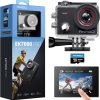 AKASO EK7000 Pro 4K30fps Action Camera with Touch Screen EIS 131ft Waterproof Camera Remote Control 5X Zoom Underwater Camera with Helmet Accessories Kit (with 128GB MicroSD Card)