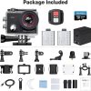 AKASO EK7000 Pro 4K30fps Action Camera with Touch Screen EIS 131ft Waterproof Camera Remote Control 5X Zoom Underwater Camera with Helmet Accessories Kit (with 128GB MicroSD Card) - Image 9