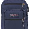 JanSport Cool Backpack, with 15-inch Laptop Sleeve - Large Computer Bag Rucksack with 2 Compartments, Ergonomic Straps, Navy
