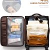 LOVEVOOK Carry On Luggage 22x14x9 Airline Approved, 20 Inch Softside Suitcases with Wheels, Lightweight Spinner Carry on Suitcase with TSA Lock, Water-Resistant Large Capacity Luggage for Travel - Image 3