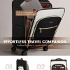 LOVEVOOK Carry On Luggage 22x14x9 Airline Approved, 20 Inch Softside Suitcases with Wheels, Lightweight Spinner Carry on Suitcase with TSA Lock, Water-Resistant Large Capacity Luggage for Travel - Image 8