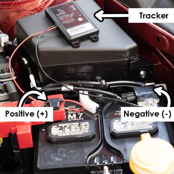 Optimus Wired GPS Tracker for Vehicles - Easy Installation on Car's Battery - Low Cost Subscription Plan Options - Image 3