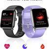Smart Watch, Fitness Tracker with Heart Rate Monitor, Blood Oxygen, Sleep Tracking, 1.5 Inch Touchscreen Smartwatch for Android iOS Swimming Waterproof Pedometer Step Calories Tracker for Women Men - Image 2