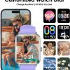 Smart Watch, Fitness Tracker with Heart Rate Monitor, Blood Oxygen, Sleep Tracking, 1.5 Inch Touchscreen Smartwatch for Android iOS Swimming Waterproof Pedometer Step Calories Tracker for Women Men - Image 4